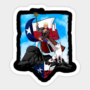 Cody Rhodes Texas Flag Sticker